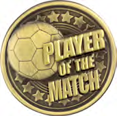 Intensity Football — Player of the Match Metal Insert – catalogue page 73