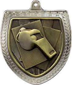 Referee 75mm Medal Silver – catalogue page 104