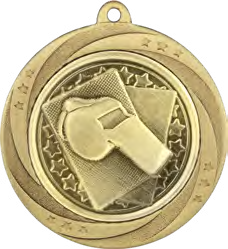 Referee 60mm Medal Gold – catalogue page 104