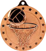 Cascade Stars Netball Medal Bronze – catalogue page 217