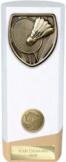 Prime Cobra Badminton White & Gold – catalogue page 254