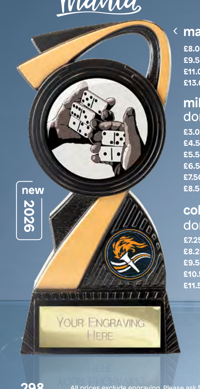 Mania Dominoes – catalogue page 298