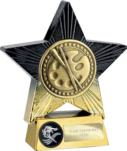 Superstar Schools Black And Gold Selectable Trophy – catalogue page 332