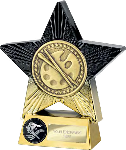 Superstar Schools Black And Gold Selectable Trophy – catalogue page 333