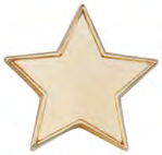star badge 20mm gold – catalogue page 338